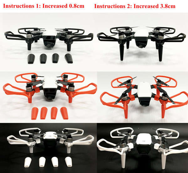Propeller Protection Cover Extended Landing Gear Integrated Design For DJI Spark - 0.10kg
