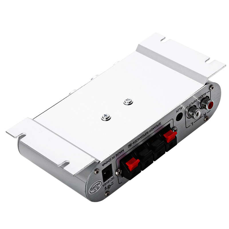 Lepy LP-808 12V MiNi Portable Wired HiFi Amplifier For Home Car Phone - 0.08kg