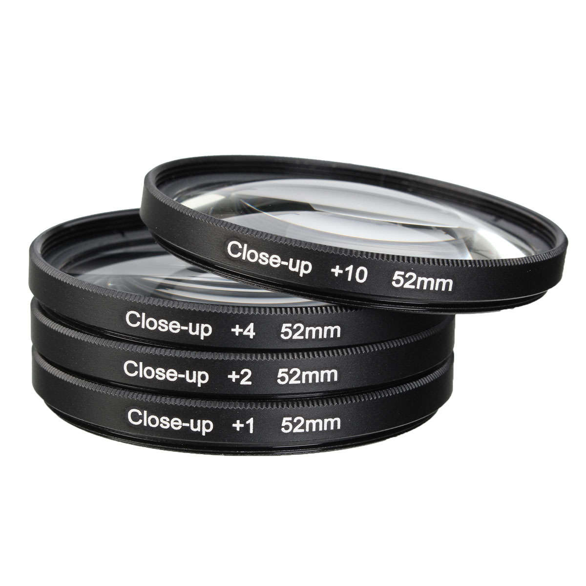 52mm Macro Close Up Filter Lens Kit +1 +2 +4 +10 for Canon Nikon DSLR SLR Camera - 0.14kg