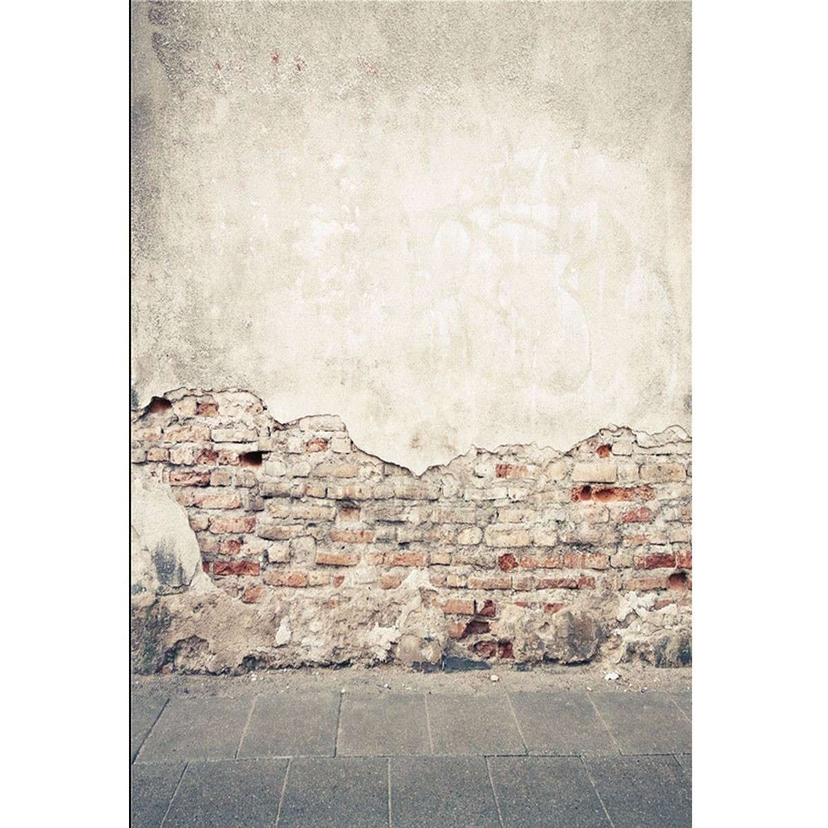 7x5ft Broken Brick Wall Ruins Theme Vinyl Photography Background Backdrop Prop for Studio Photo -