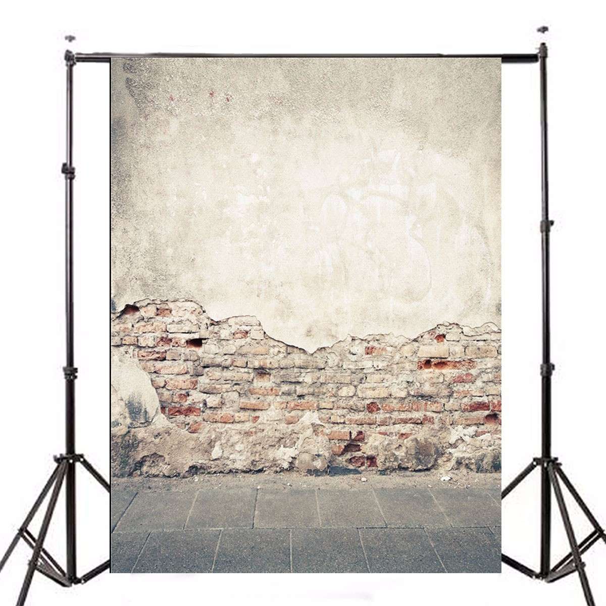 7x5ft Broken Brick Wall Ruins Theme Vinyl Photography Background Backdrop Prop for Studio Photo -