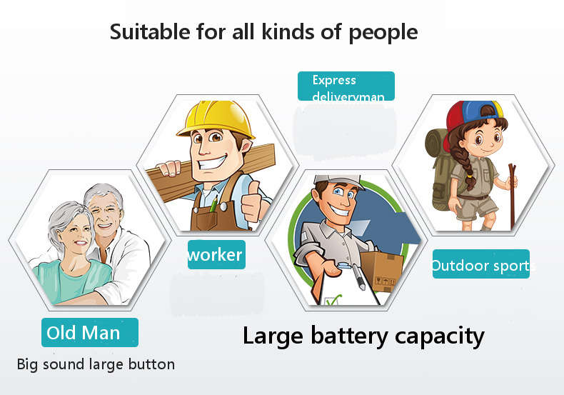 GOFLY S7000 2.0 Inch 3800mAh OTG Flashlight FM MP3 Power Bank Dual SIM Outdooors Mini Feature Phone