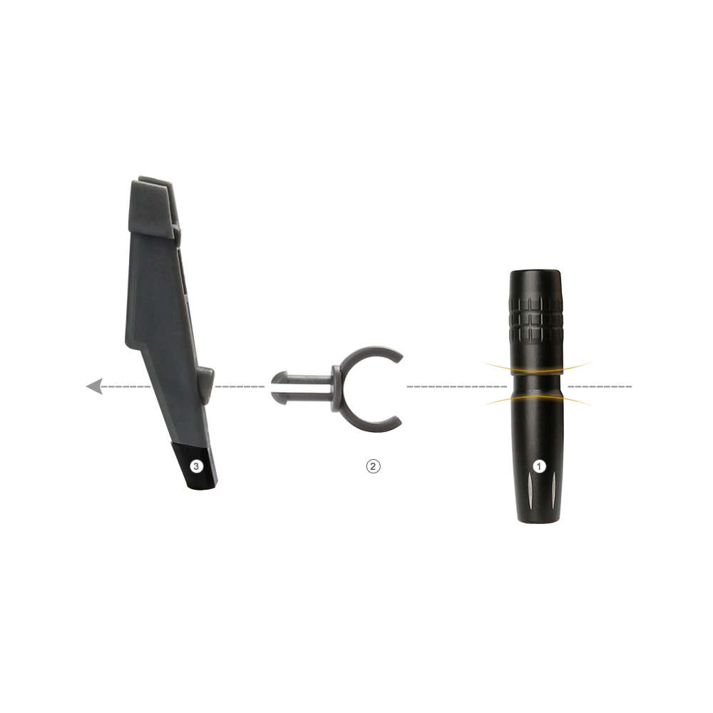 Rcgeek Extended Damping Landing Skids Landing Gear LED Headlamp Light Set For DJI Spark - 0.02kg