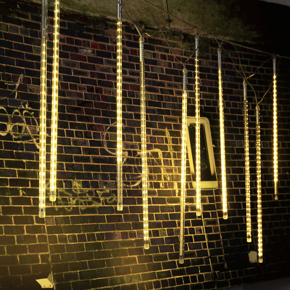 10 X 50CM LED Meteor Shower Rain Lights Waterproof Tubes String For Xmas AC85-265V - 0.30kg