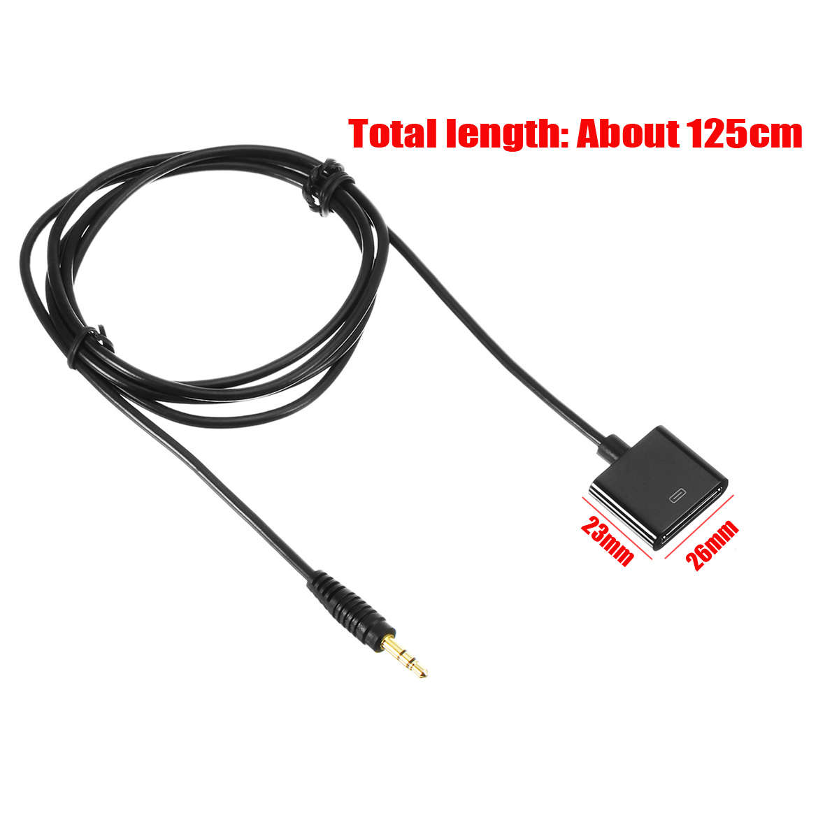 Aux 3.5mm Male to 30-pin Female Music Cable Lead for iPod for iPhone Dock Adapter Cable - 0.03kg