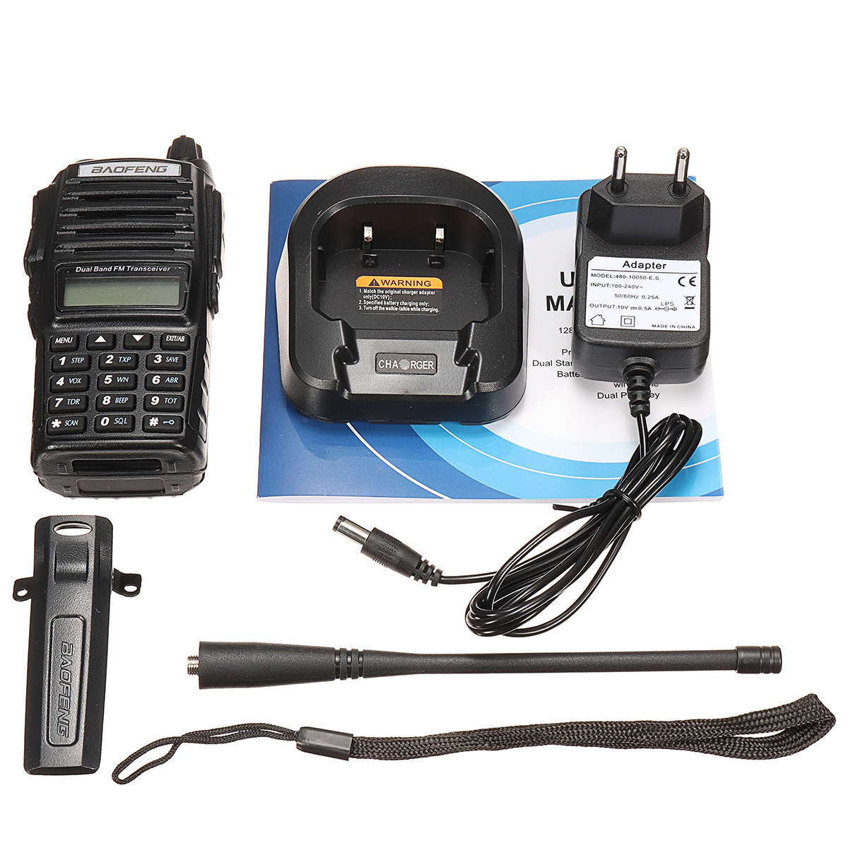 BaoFeng UV-82 Portable High Power Dual Band Radio Walkie Talkie Two Way Radio - 0.46kg