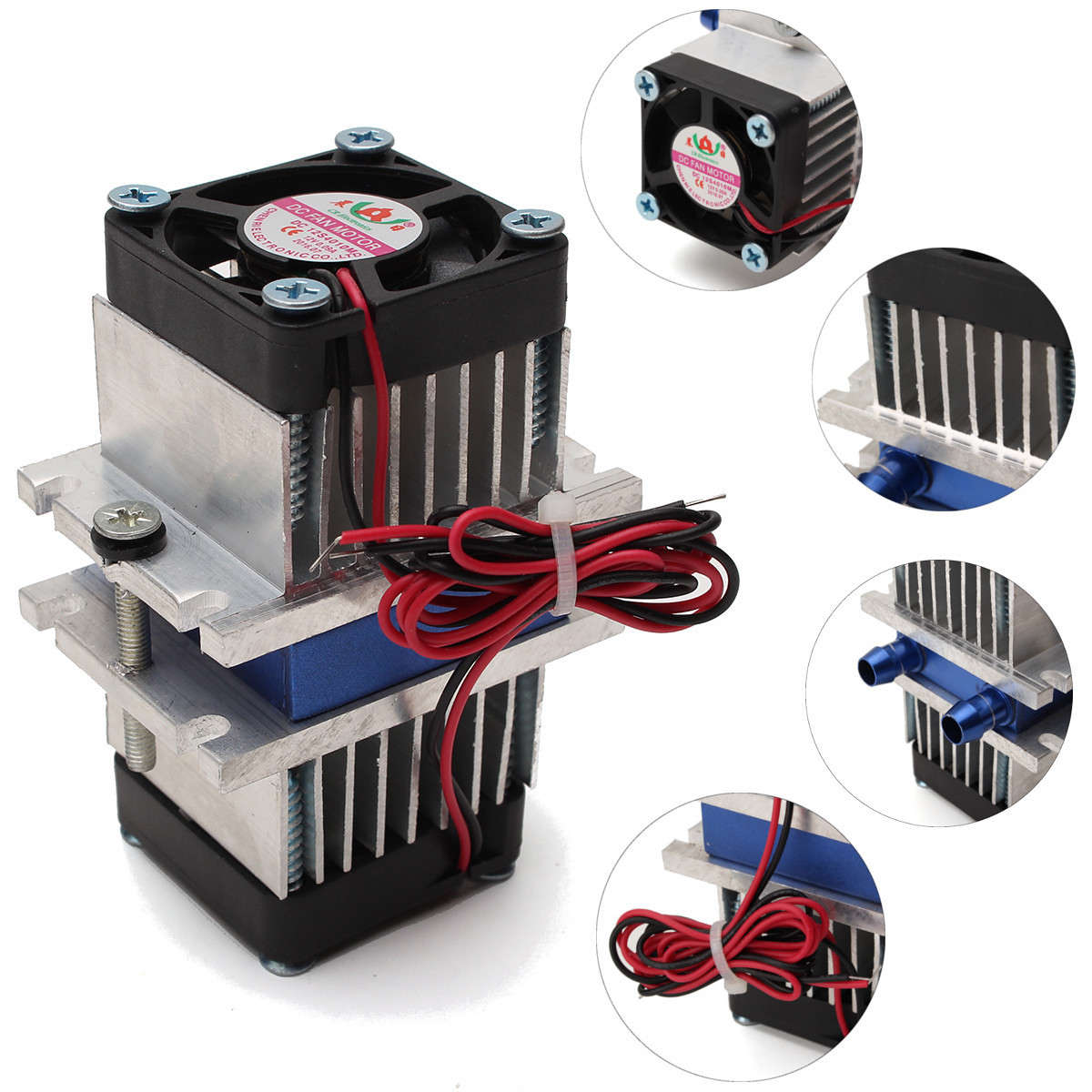 DIY Thermoelectric Peltier Refrigeration Cooling System + Fan Kit - 0.20kg