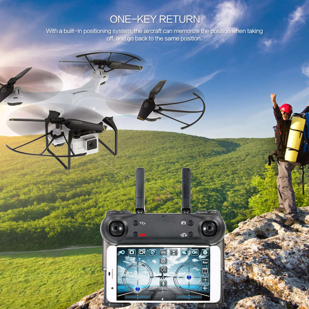 DM DM106 WiFi FPV With 2MP/0.3MP Camera Altitude Hold RC Drone Quadcopter RTF - 0.44kg