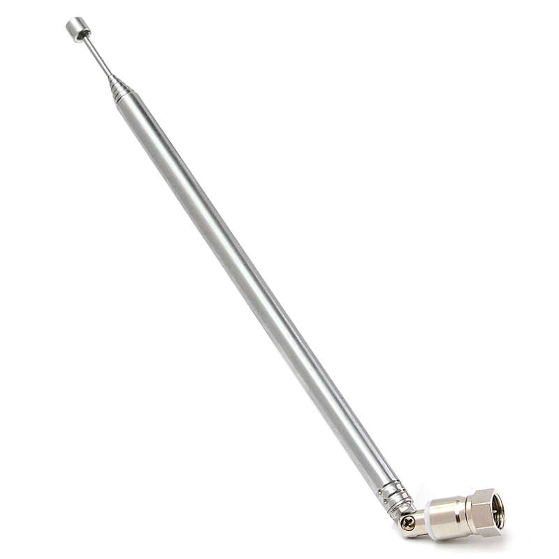 Replacement F Connector Telescopic Aerial Antenna TV Radio DAB AM FM 7 Section - 0.03kg