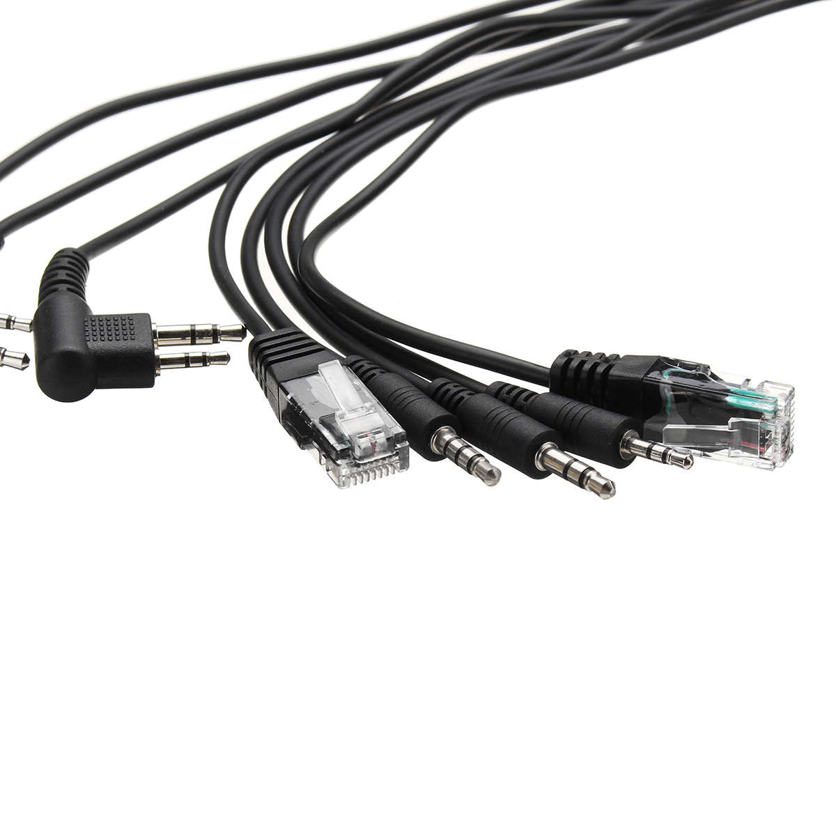 8 In 1 USB Programming Cable for Baofeng for Motorola for Kenwood TYT QYT Radio - 0.10kg