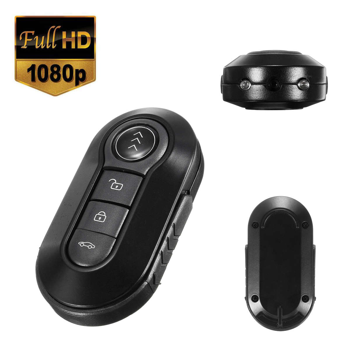 HD 1080P Hidden Camera Car Key Chain Mini DV IR LED Camcorder Night Vision DVR Camera - 0.17kg