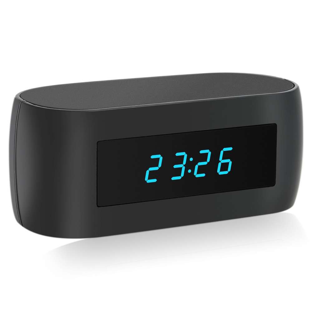 1080P HD Wireless WIFI Hidden Alarm Clock IP Camera Night Vision APP Control Video  Audio Record