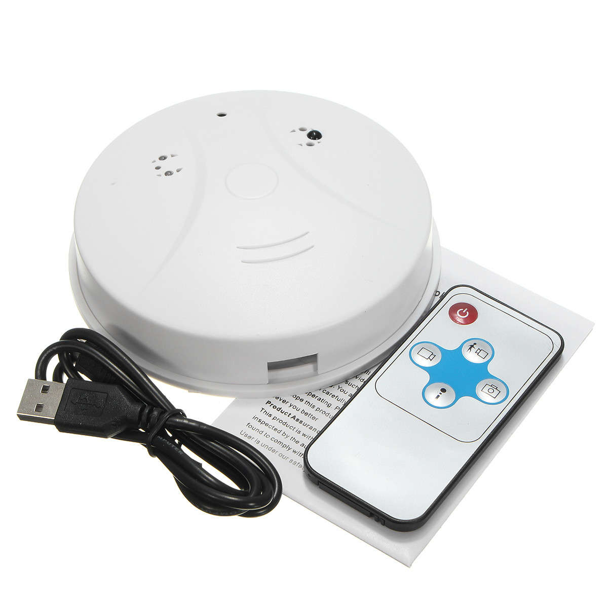 Mini HD DVR Hidden Camera Smoke Detector Motion Detection Video Recorder Camera - 0.20kg