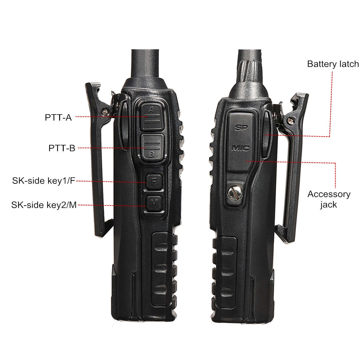 BaoFeng UV-82 Portable High Power Dual Band Radio Walkie Talkie Two Way Radio - 0.46kg