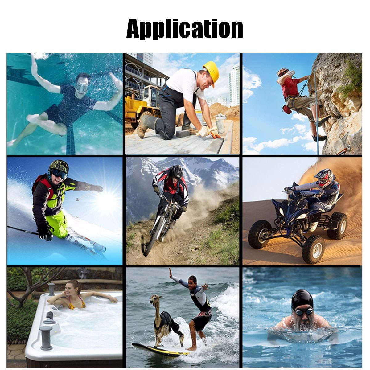 Swimming Waterproof Snowproof Hard PC Case for Samsung Galaxy S8 Plus - 0.09kg