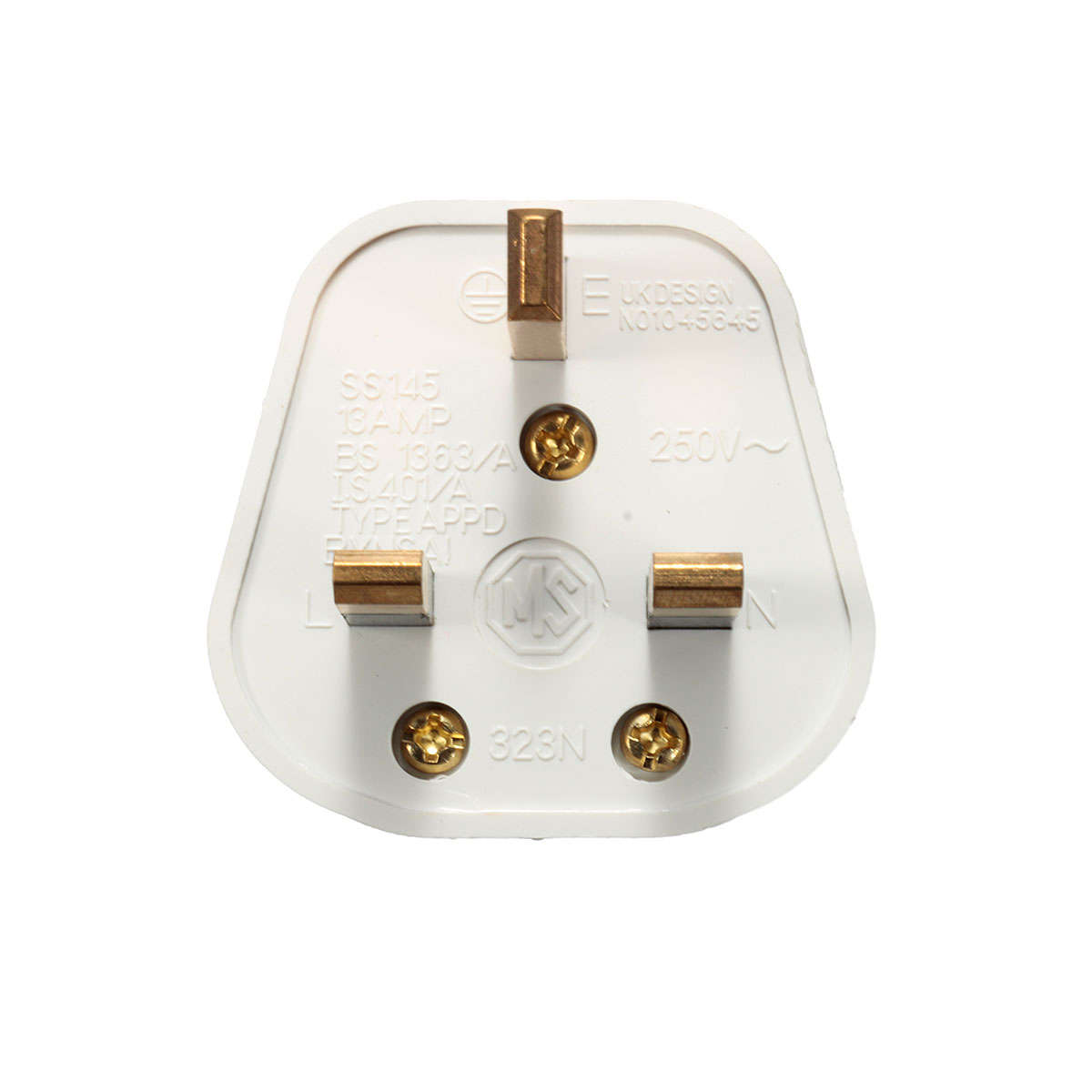 3 Pin 13A 13 AMP UK Plug Mains Top Appliance Power Socket Fuse Adapter Household - 0.04kg