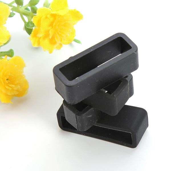 PVC Watch Strap Retaining Hoop Loop Rubber Retainer Buckle Holder