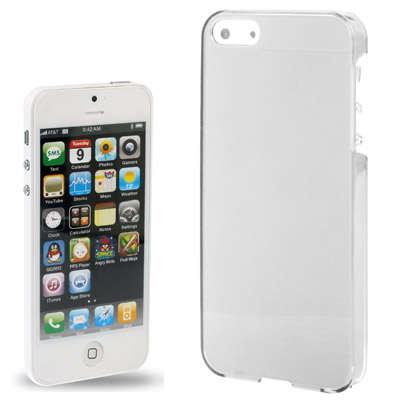Translucent Crystal Hard Plastic Shell for iPhone 5 & 5s & SE (Transparent)