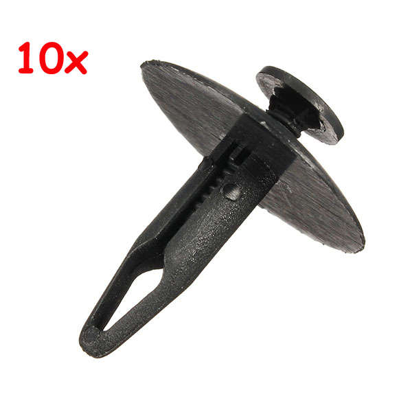 10Pcs 6mm Hole Plastic Rivet Interior Trim Panel Retainer Clips