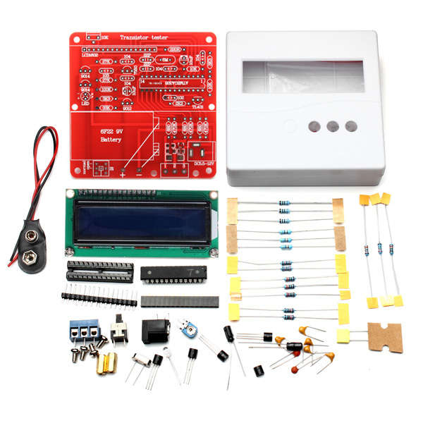Orignal Hiland 86 Plastic Shell + DIY Multifunction Transistor Tester Kit For LCR ESR PWM Generator