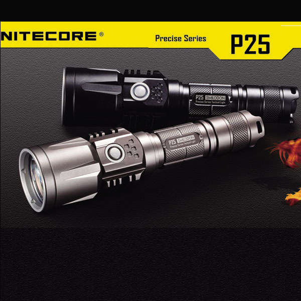 Nitecore P25 XM-L2 T6 960LM USB Tactical LED Flashlight