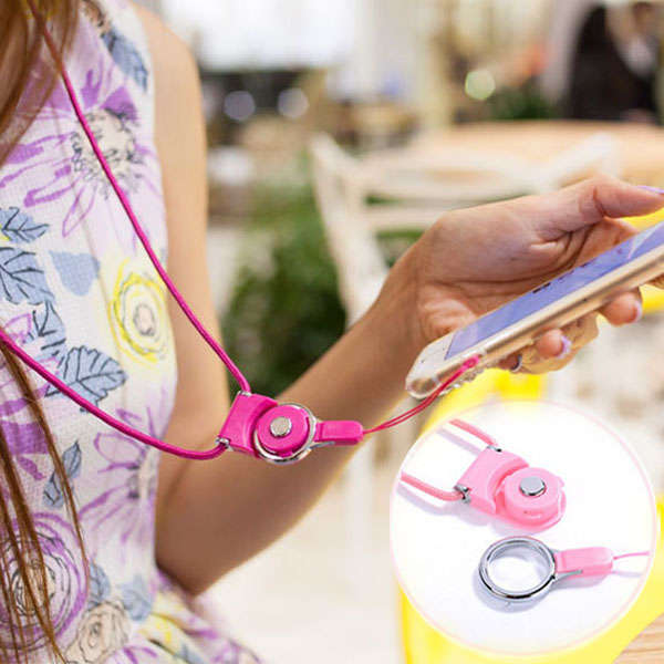 Universal Detachable Neck Straps Ring Holder Color Chain For iPhone Samsung Xiaomi