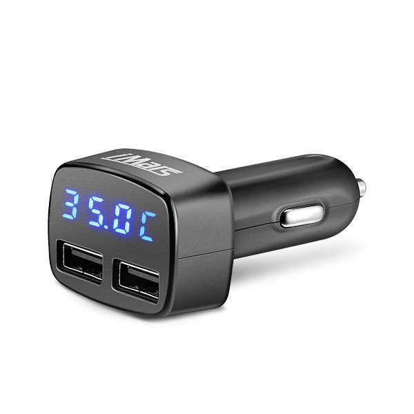 iMars¿¿¿ iM-C2 4 in 1 Dual USB Car Charger Adapter 5V 3.1A Bullet Car Charger for Cellphone iPhone