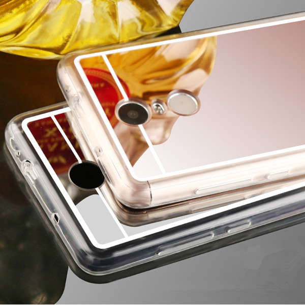 Luxury Mirror Surface Plating Soft TPU Silicone Protection Case For Xiaomi Redmi Note 4