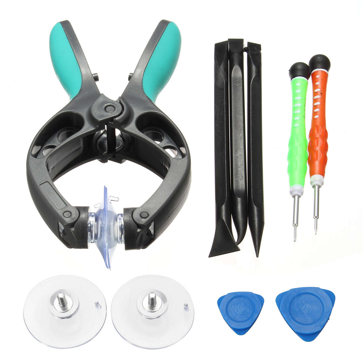10 in 1 Mobile Phone Repair Tools Kit LCD Screen Opening Pliers Tool Screwdrivers Pry Suction for D