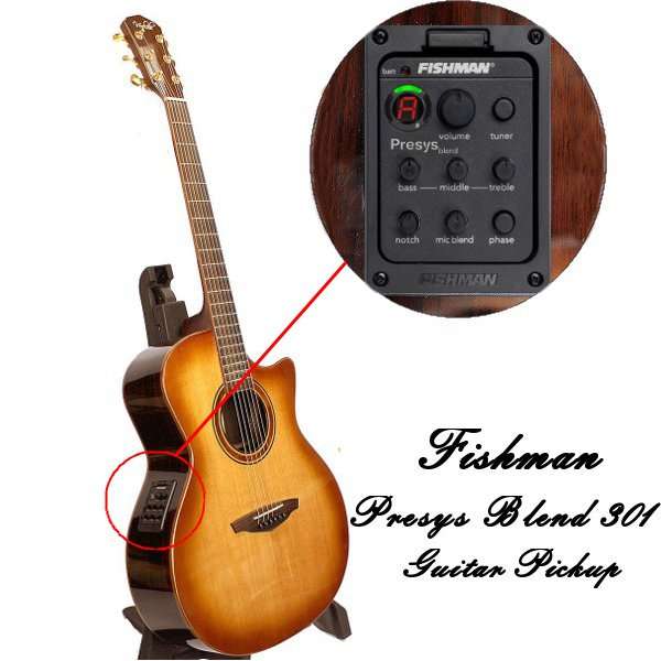 Fishman Presys Blend 301 Folk Acoustic Guitar Pickups Mic Beat Board