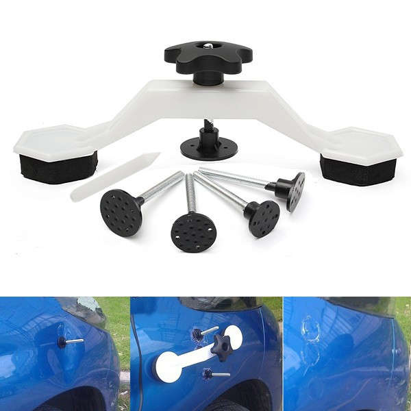 Car Body Dent Puller Remover Paintless Polygon Bridge Repair Tool with 4 Tabs