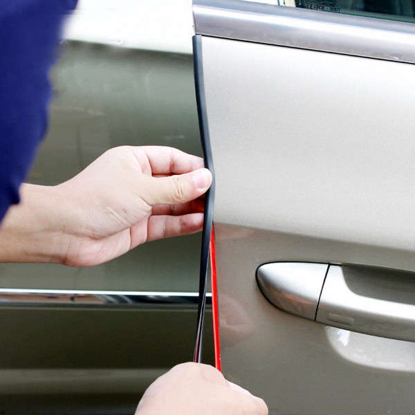 4.5m Car Door Edge Guard Trim Scratch Protector Strip Crash Protective Cover Black