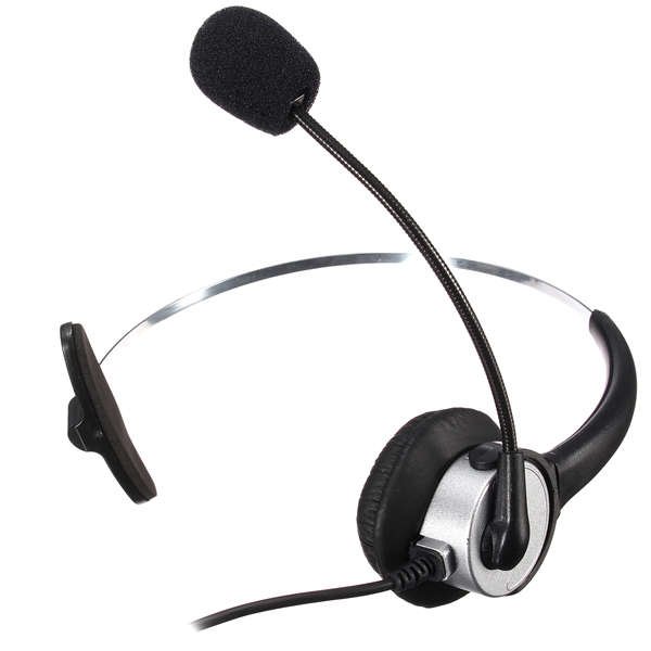 Telephone Noise Cancelling Microphone RJ11 Connector Headset Office Call Centre