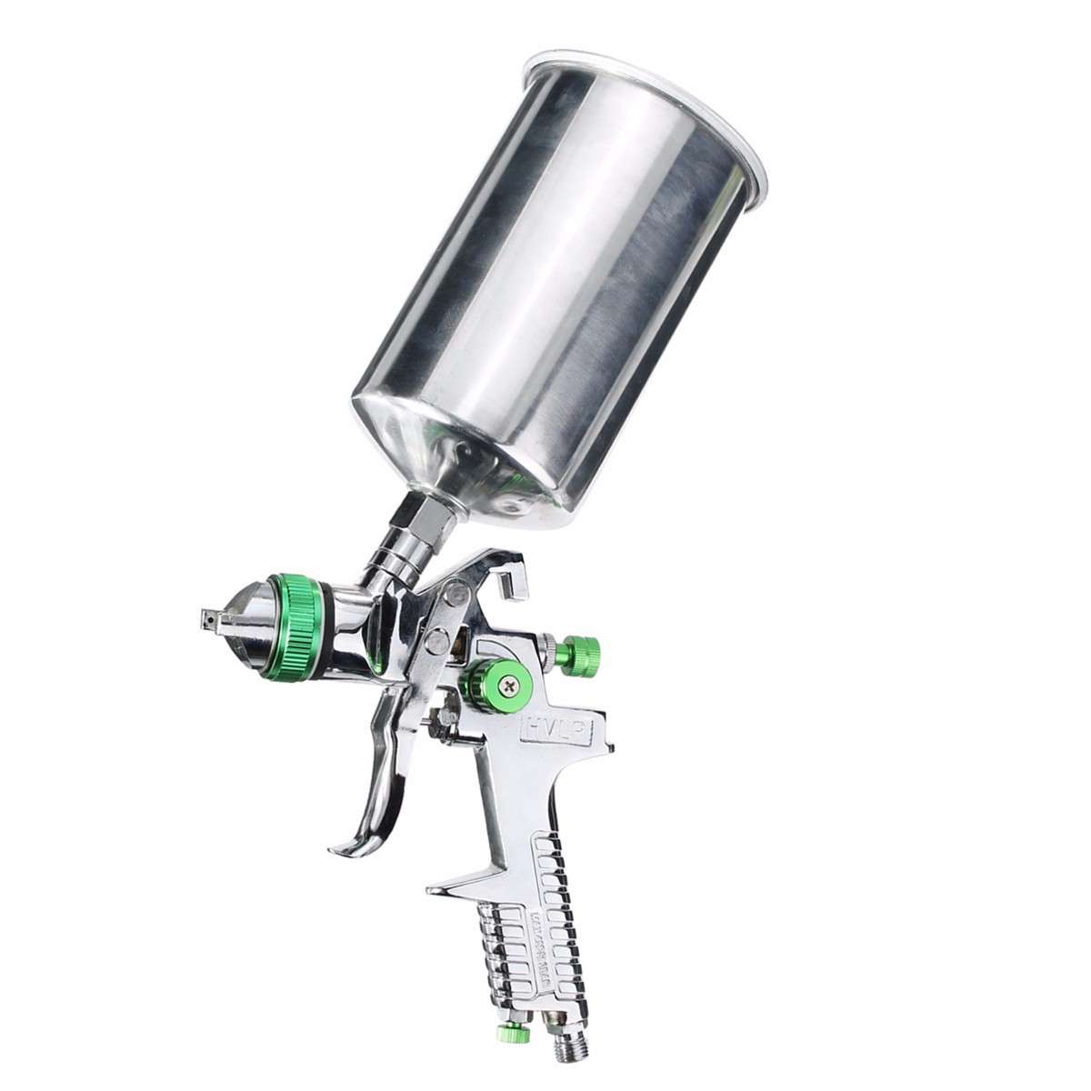 2.5mm 1L HVLP Gravity Feed Spray Gun Auto Paint Primer Metal Flake with Regulator