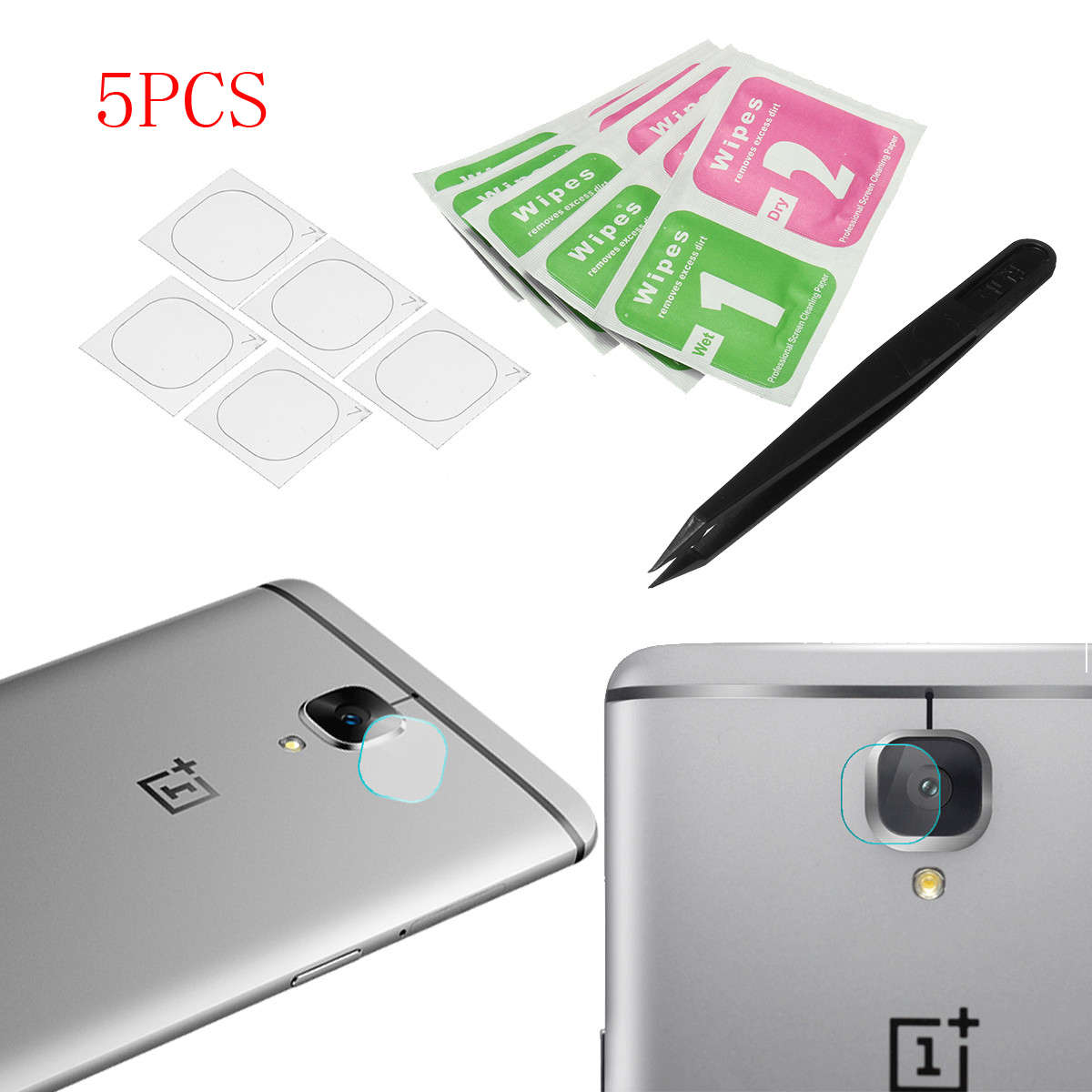 5PCS Back Camera Tempered Glass Screen Protector For Oneplus 3/3T