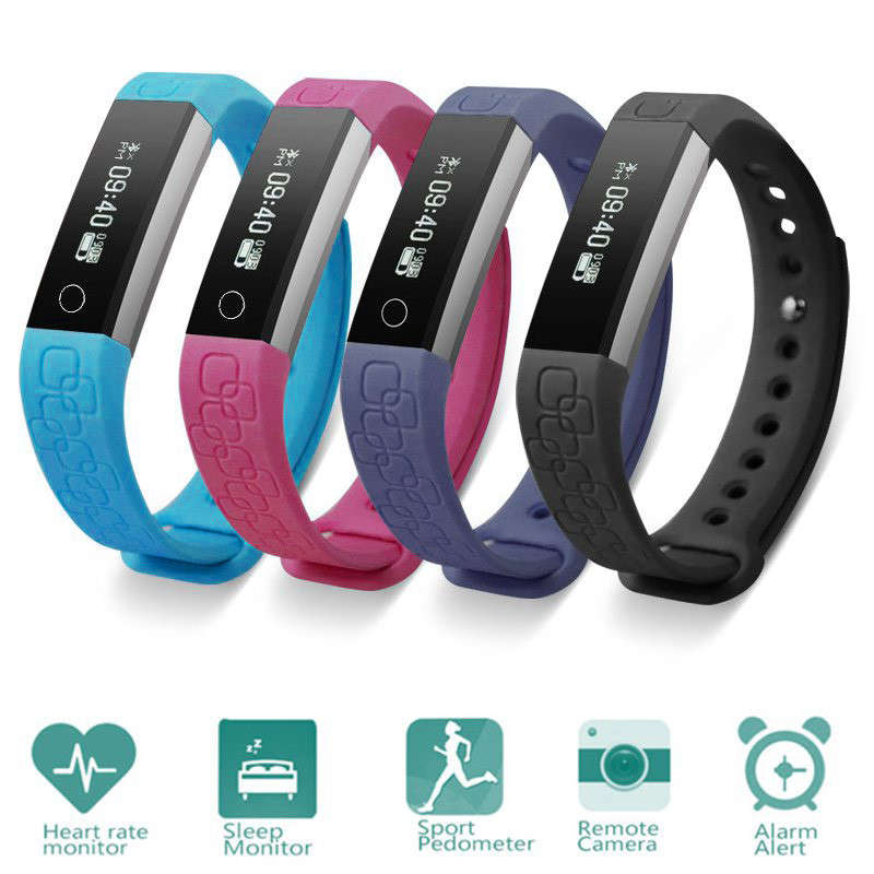 K2 Waterproof 0.86 Inch OLED Heart Rate Sport Smart Band Bracelet Iphone Android Ios