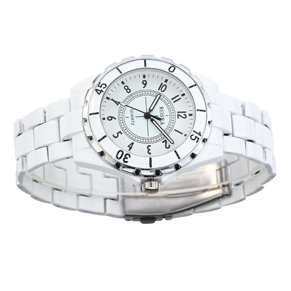 SWIDU SWI-031 Stainless Steel Withe Band Couples Watch -* Female | White