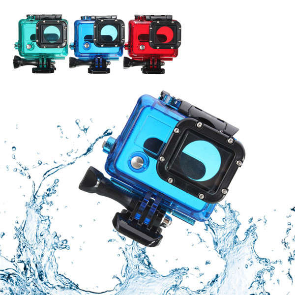 Waterproof Underwater Diving Protective Case Housing Cover For GoPro HERO 3 3 Plus 4