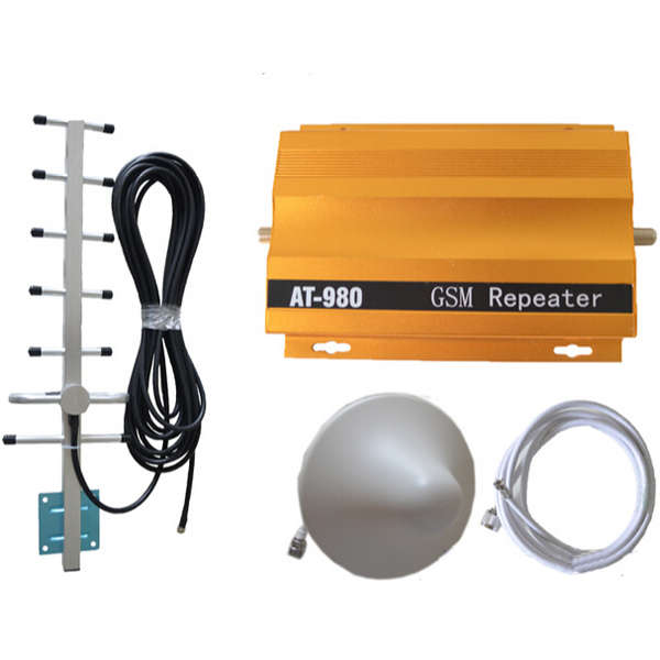 AT980 GSM Signal Booster Repeater Cell Phone Signal Amplifier with Power Adapter