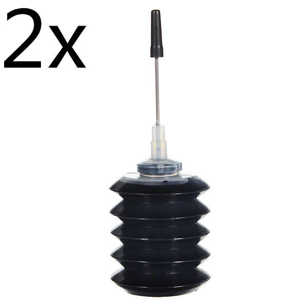 2x black Ink Cartridges Refill Kit 25ml for Canon 525 526 MX410 MX420