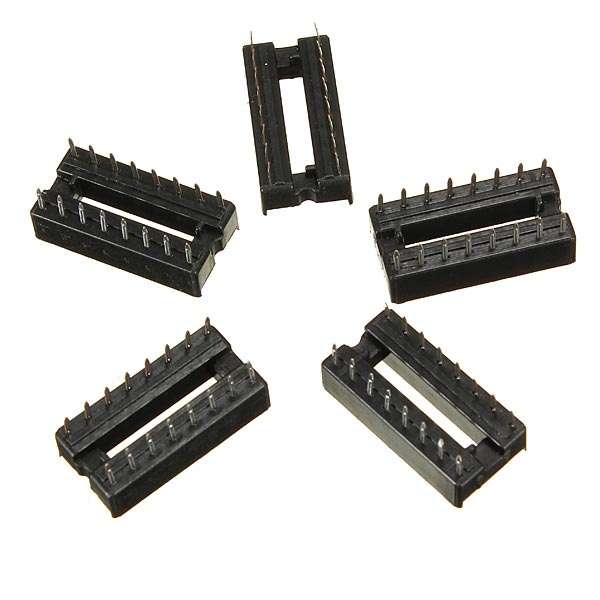 20Pcs 2.54mm 16 Pins IC DIP Integrated Circuit Sockets Adaptor