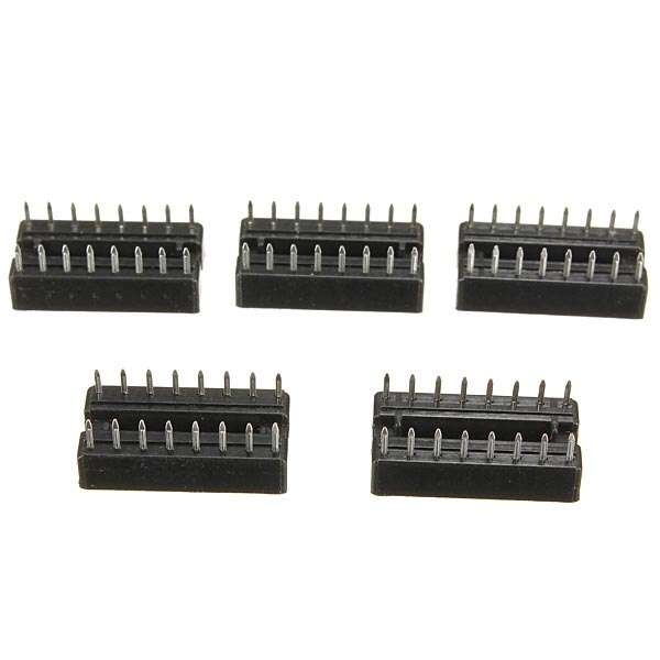 20Pcs 2.54mm 16 Pins IC DIP Integrated Circuit Sockets Adaptor