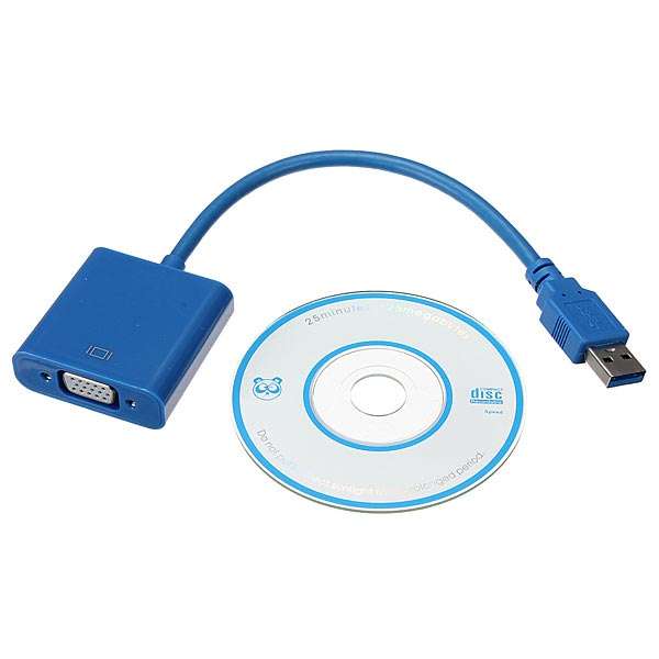 USB 3.0 to VGA Display External Video Graphic Cable Cord Adapter