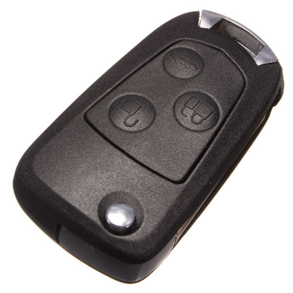 Three Button Flip Folding Remote Key Shell Case For Ford Focus Mondeo