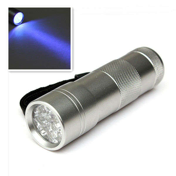 12 LED Ultra Violet UV Black Light LED Flashlight Torch