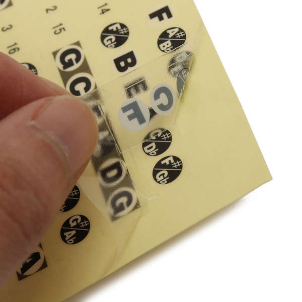 1pc Guitar Fretboard Note Sticker Musical Scale Label Beginner Decal