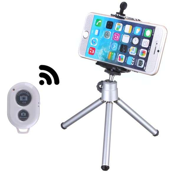 Tripod Monopod Holder Bluetooth Remote Control Shutter For iPhone