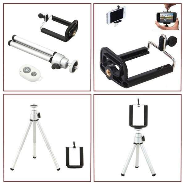 Tripod Monopod Holder Bluetooth Remote Control Shutter For iPhone