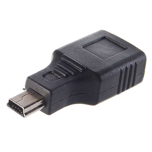 New Mini USB 5-Pin Male to USB A-Female Adapter