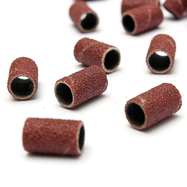 100pcs Electric Nail Drill Bits Sanding Bands #180 Manicure Pedicure